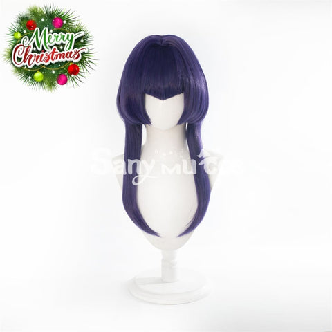 Game Genshin Impact Candace Cosplay Wig Navy Blue Bob Wig