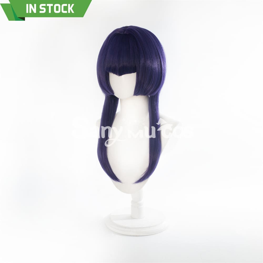 Game Genshin Impact Candace Cosplay Wig Navy Blue Bob Wig