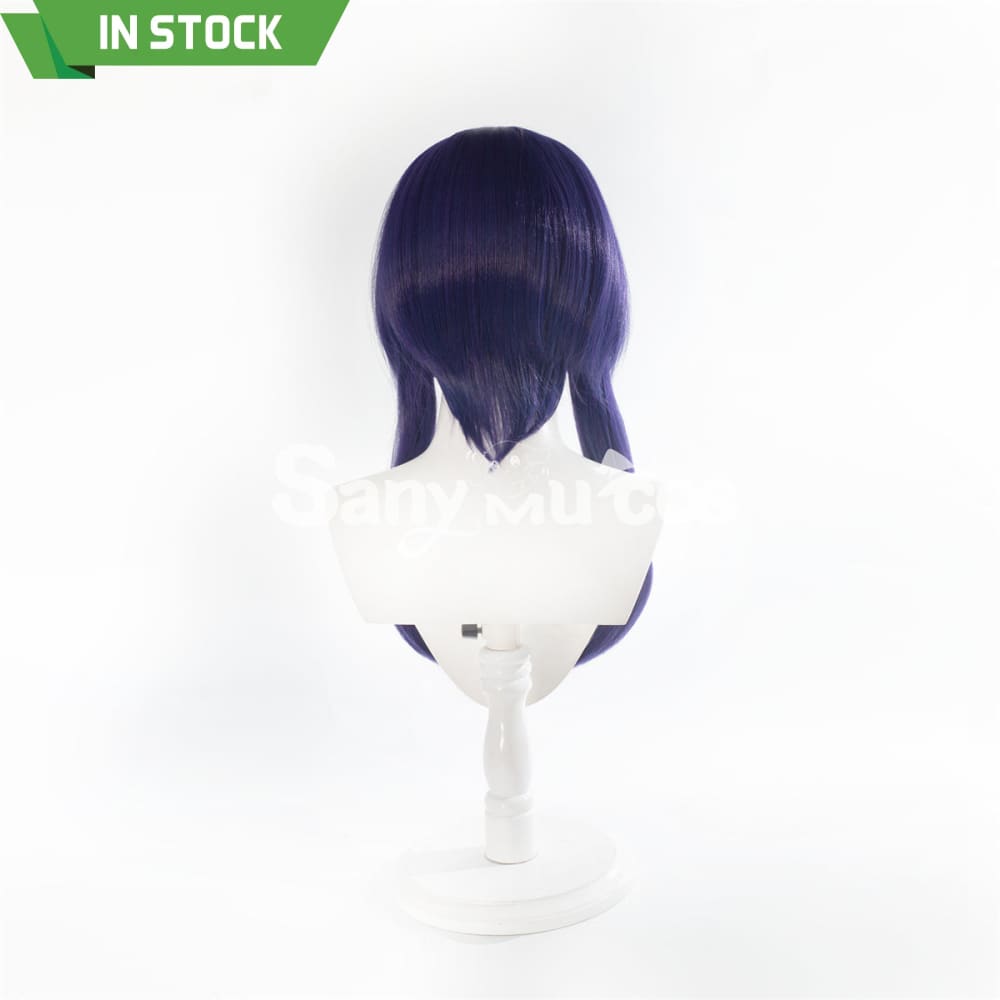 Game Genshin Impact Candace Cosplay Wig Navy Blue Bob Wig