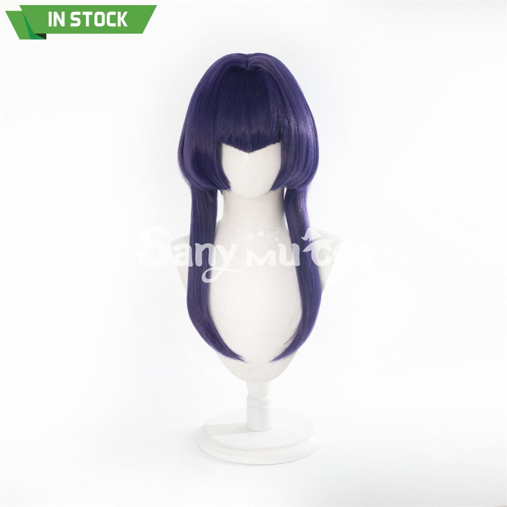 Game Genshin Impact Candace Cosplay Wig Navy Blue Bob Wig