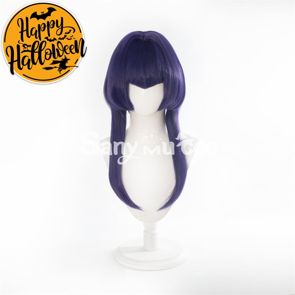 Game Genshin Impact Candace Cosplay Wig Navy Blue Bob Wig