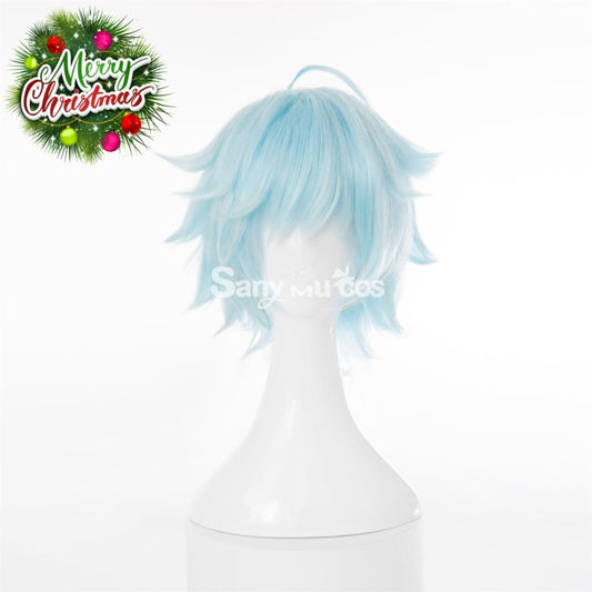 Game Genshin Impact Chongyun Cosplay Wig Short 1000