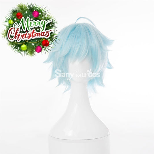 Game Genshin Impact Chongyun Cosplay Wig Short 1000