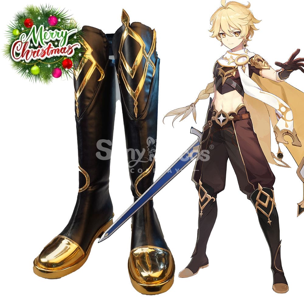 【In Stock】Game Genshin Impact Cosplay Aether Shoes Boots