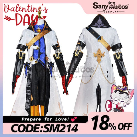 【In Stock】Game Genshin Impact Cosplay Albedo Costume Plus Size Costumes