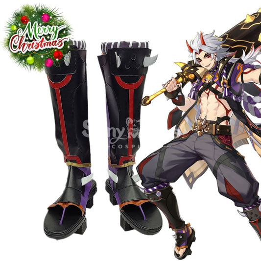 【In Stock】Game Genshin Impact Cosplay Arataki Itto Shoes Boots 1000