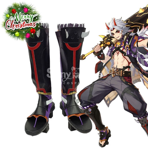 【In Stock】Game Genshin Impact Cosplay Arataki Itto Shoes Boots
