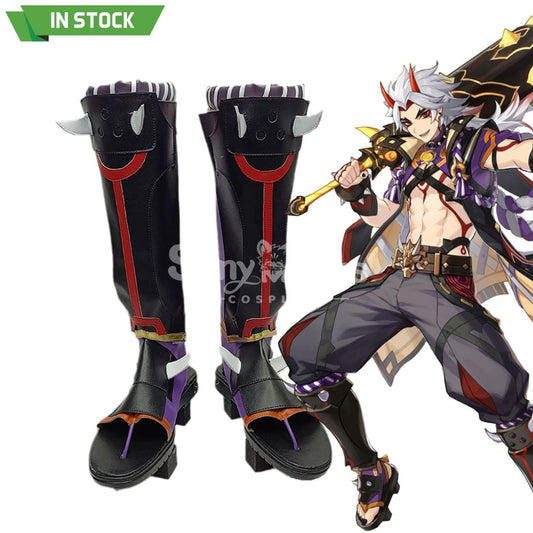 【In Stock】Game Genshin Impact Cosplay Arataki Itto Shoes Boots 1000