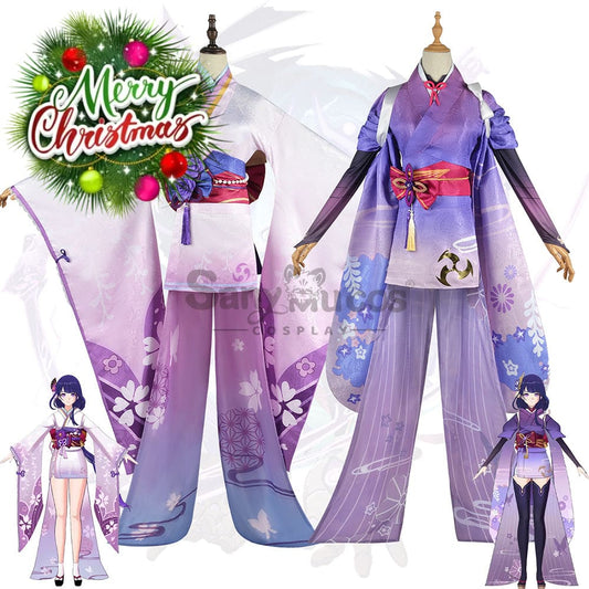 【In Stock】Game Genshin Impact Cosplay Baal Kimono Costume Plus Size Costumes 1000