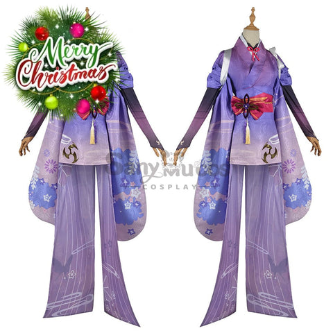 【In Stock】Game Genshin Impact Cosplay Baal Kimono Costume Plus Size Costumes