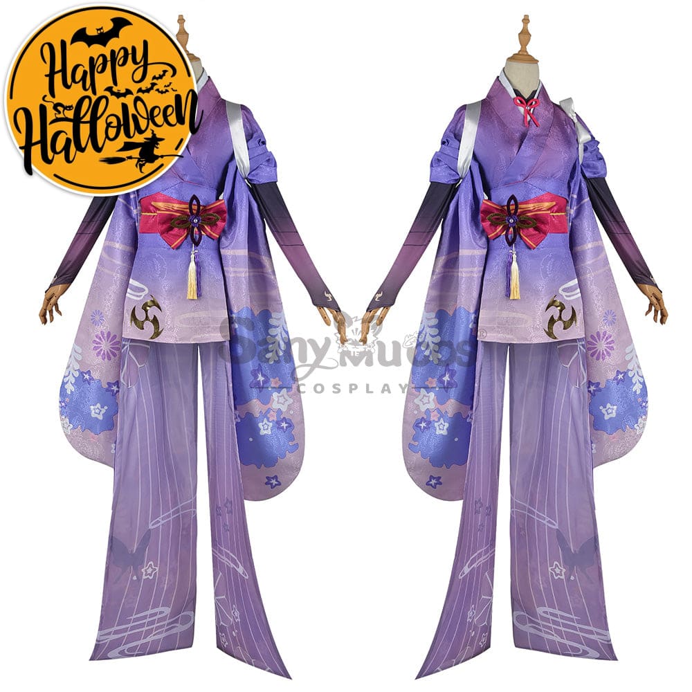 【In Stock】Game Genshin Impact Cosplay Baal Kimono Costume Plus Size Costumes