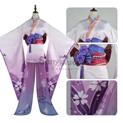 【In Stock】Game Genshin Impact Cosplay Baal Kimono Costume Plus Size Makoto / Xs Costumes