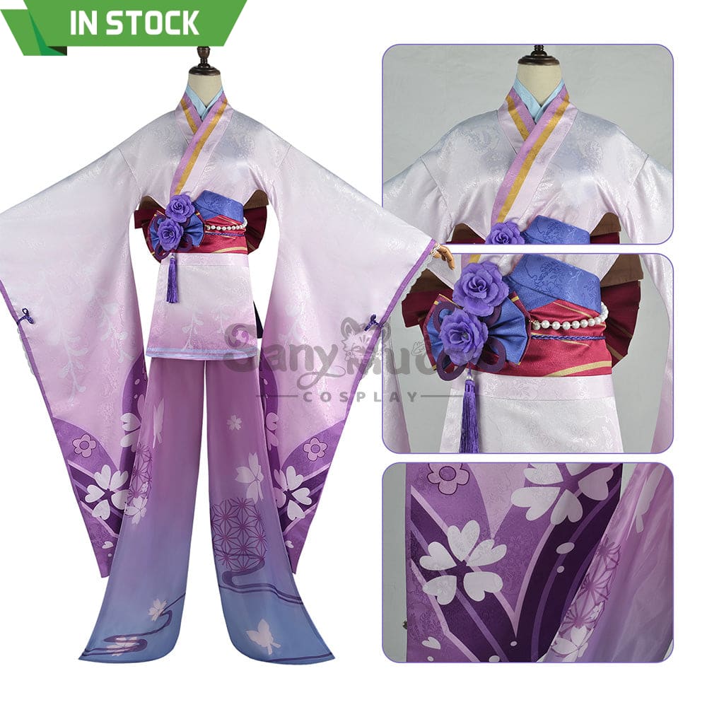 【In Stock】Game Genshin Impact Cosplay Baal Kimono Costume Plus Size Makoto / Xs Costumes