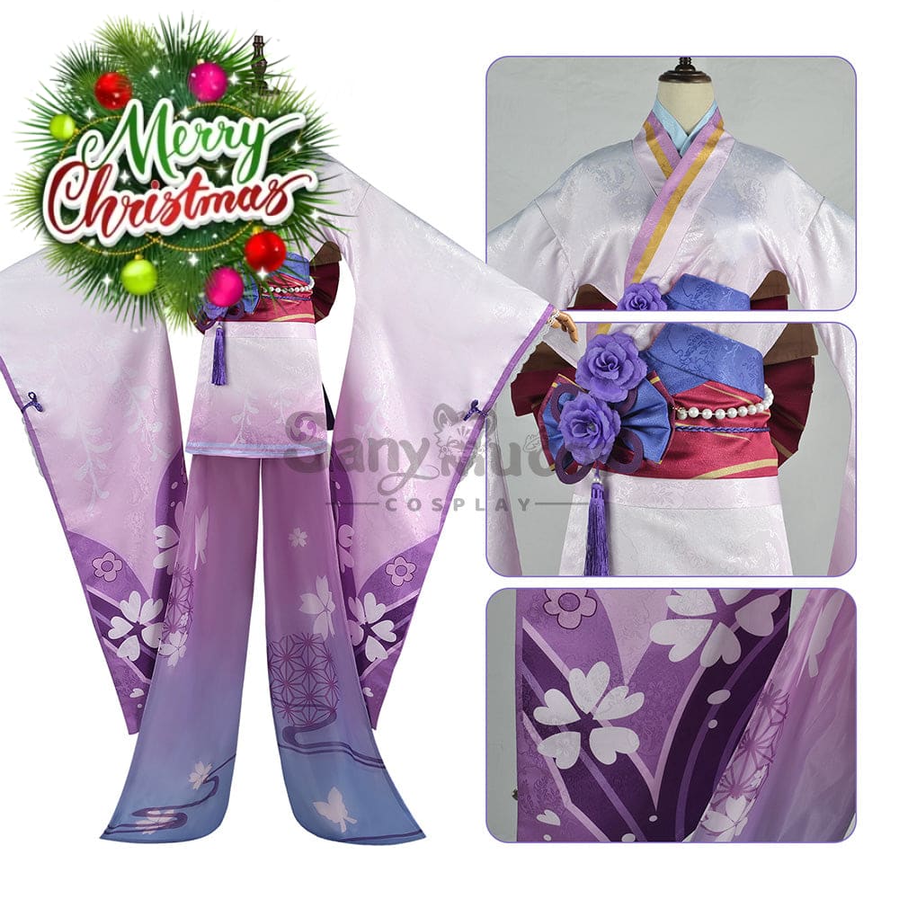 【In Stock】Game Genshin Impact Cosplay Baal Kimono Costume Plus Size Makoto / Xs Costumes