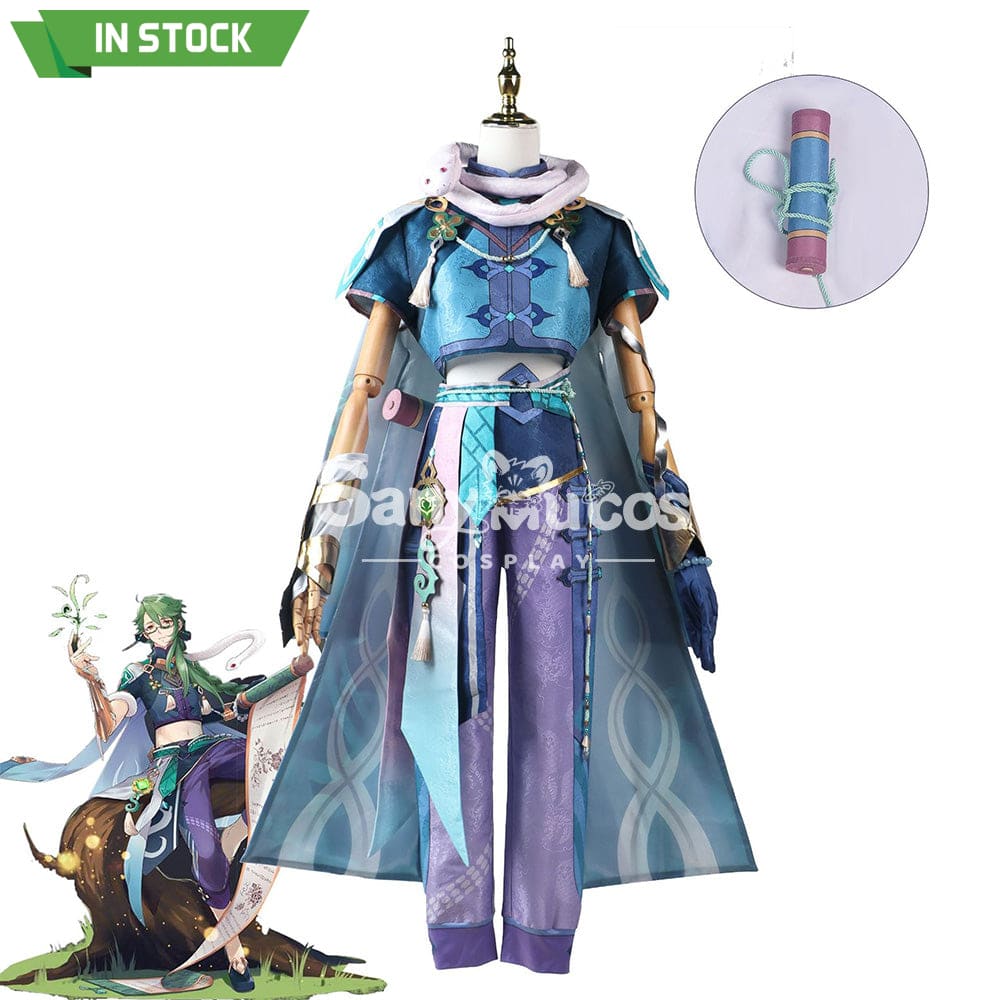 【In Stock】Game Genshin Impact Cosplay Baizhu Costume Plus Size Costumes