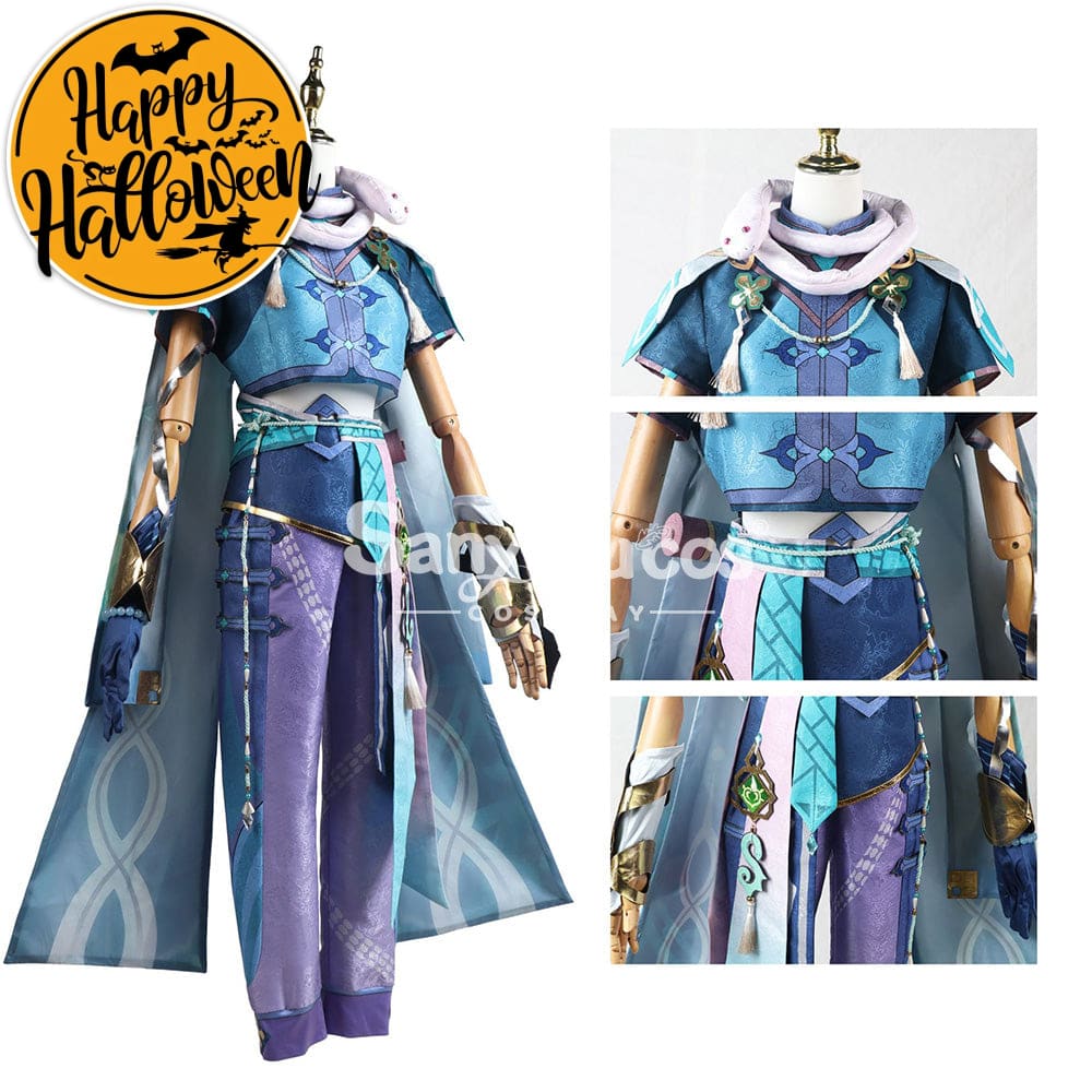 【In Stock】Game Genshin Impact Cosplay Baizhu Costume Plus Size Costumes