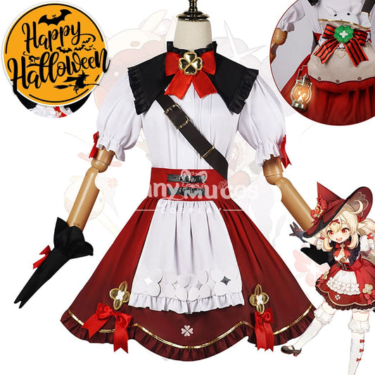 【In Stock】Game Genshin Impact Cosplay Blossoming Starlight Klee Costume / Xs Costumes 1000