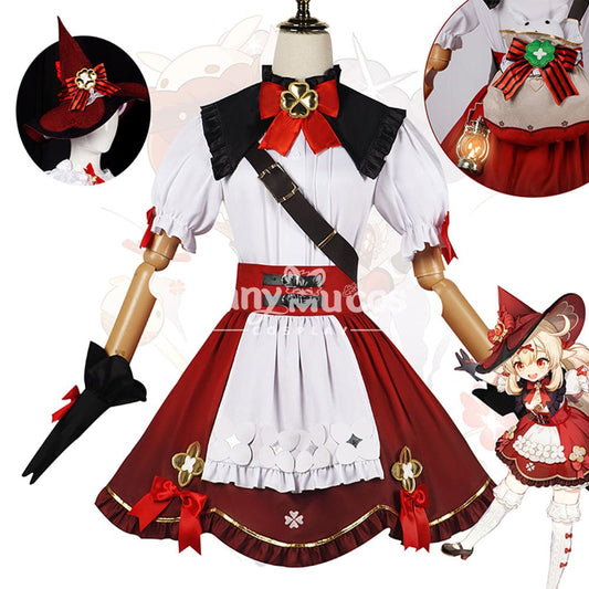 【In Stock】Game Genshin Impact Cosplay Blossoming Starlight Klee Costume / Xs Costumes 1000