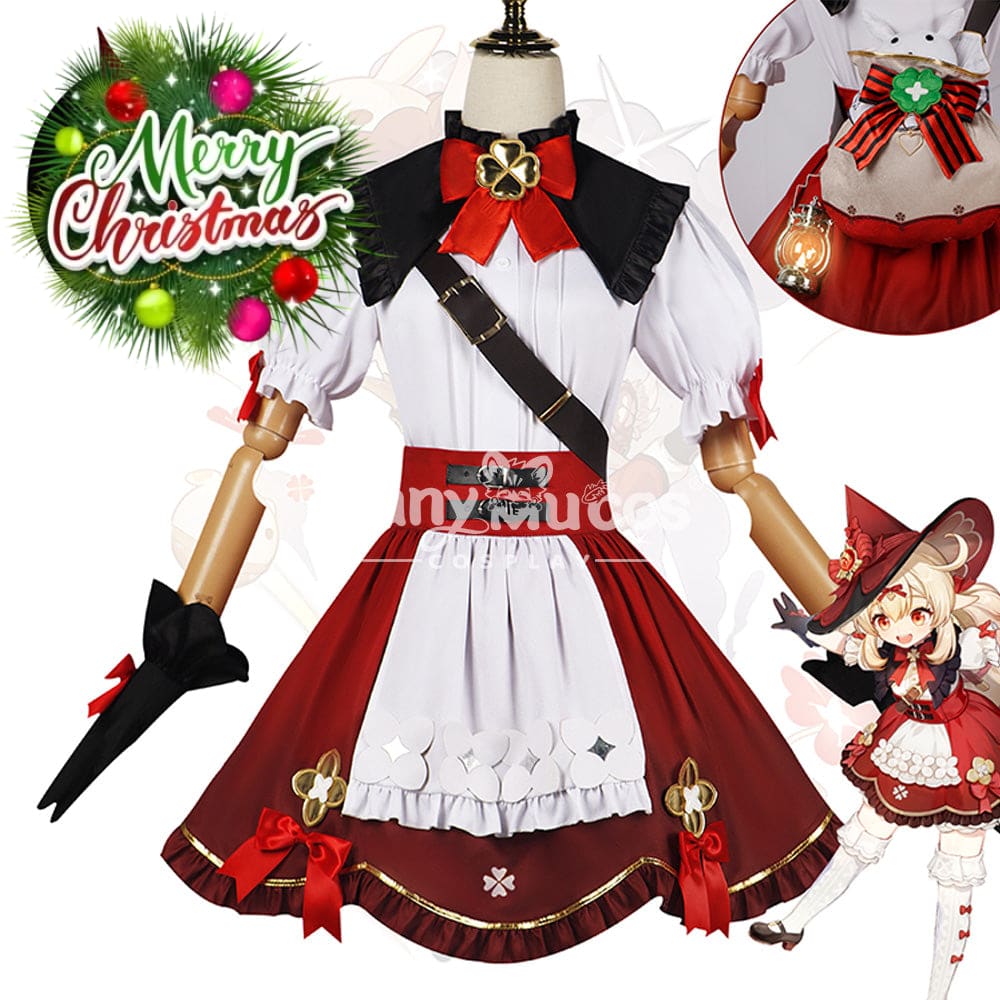 【In Stock】Game Genshin Impact Cosplay Blossoming Starlight Klee Costume / Xs Costumes