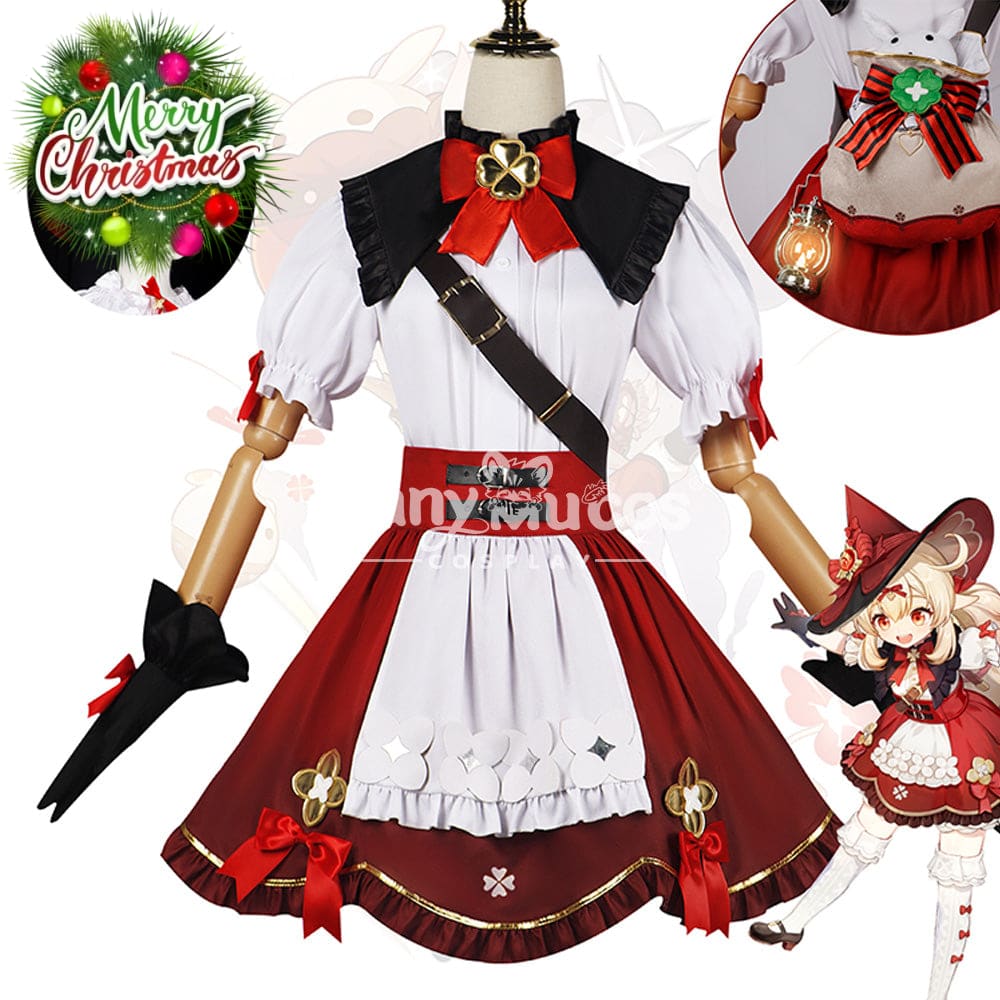 【In Stock】Game Genshin Impact Cosplay Blossoming Starlight Klee Costume / Xs Costumes