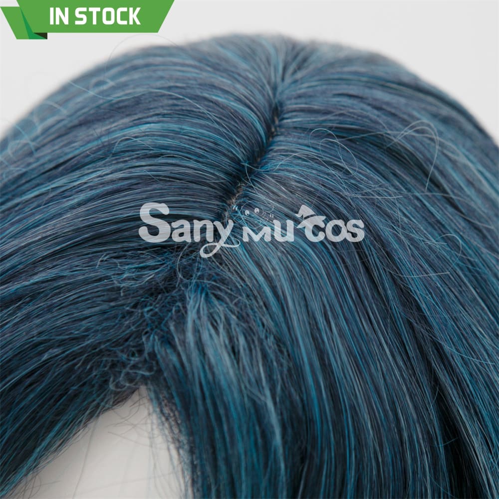 Game Genshin Impact Cosplay Bonanus Blue Gradient Long Cosplay Wig