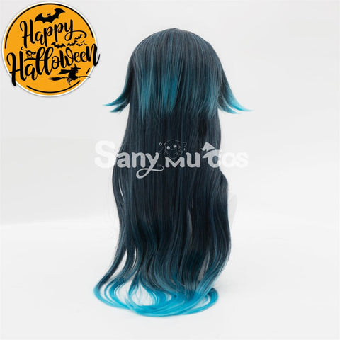 Game Genshin Impact Cosplay Bonanus Blue Gradient Long Cosplay Wig