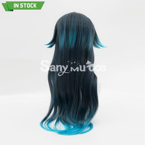 Game Genshin Impact Cosplay Bonanus Blue Gradient Long Cosplay Wig