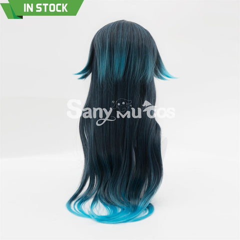 Game Genshin Impact Cosplay Bonanus Blue Gradient Long Cosplay Wig