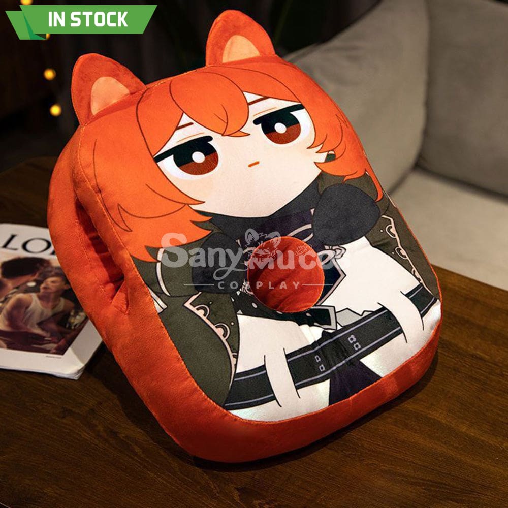 【In Stock】Game Genshin Impact Cosplay Character Nap Pillow Props Doll Diluc Prop