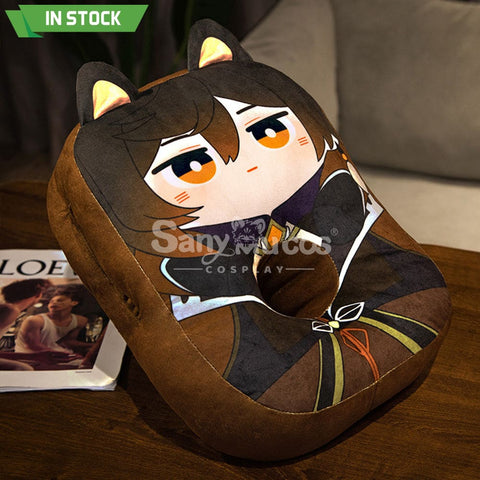 【In Stock】Game Genshin Impact Cosplay Character Nap Pillow Props Doll Zhongli Prop