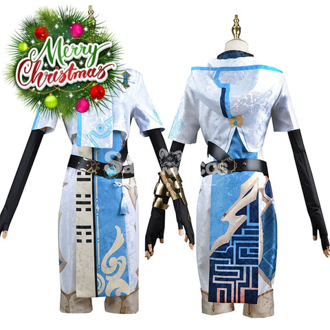 【In Stock】Game Genshin Impact Cosplay Chongyun Costume Plus Size Costumes