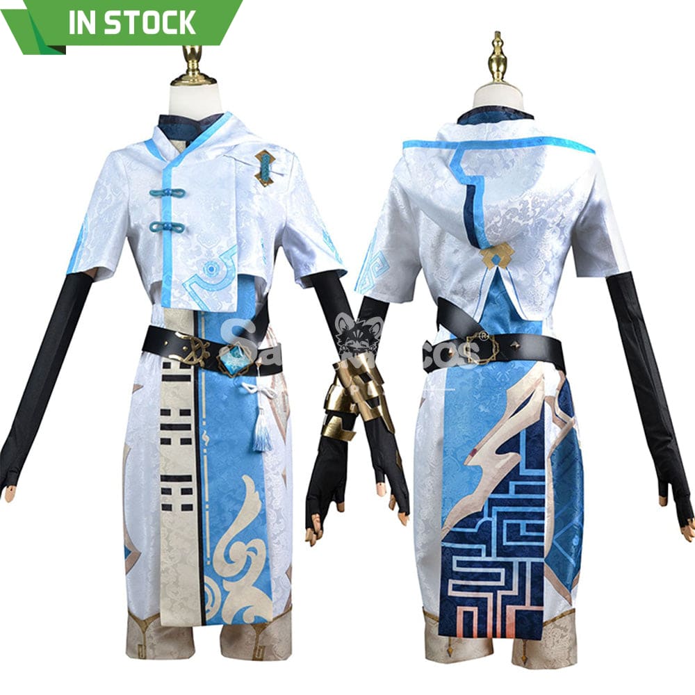 【In Stock】Game Genshin Impact Cosplay Chongyun Costume Plus Size Costumes