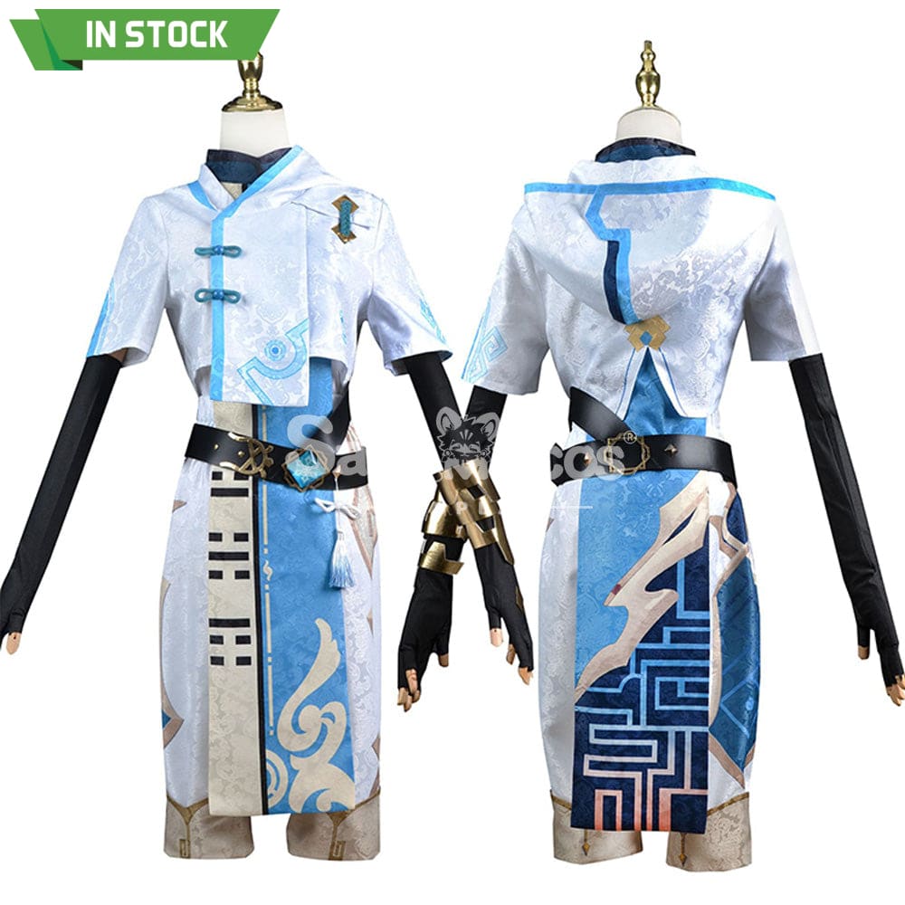 【In Stock】Game Genshin Impact Cosplay Chongyun Costume Plus Size Costumes