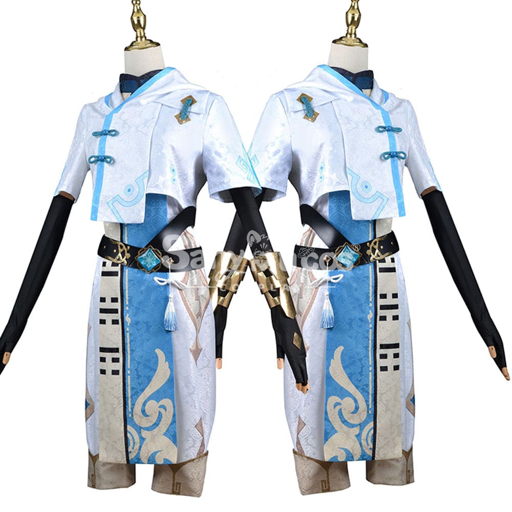 【In Stock】Game Genshin Impact Cosplay Chongyun Costume Plus Size Costumes