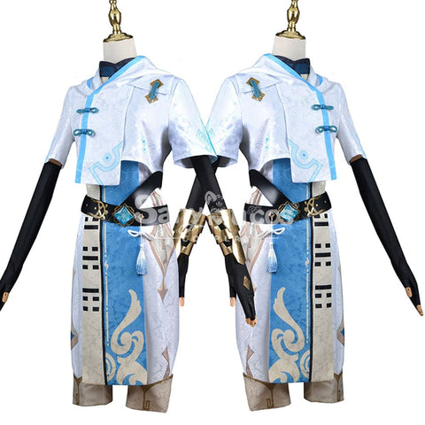 【In Stock】Game Genshin Impact Cosplay Chongyun Costume Plus Size Costumes