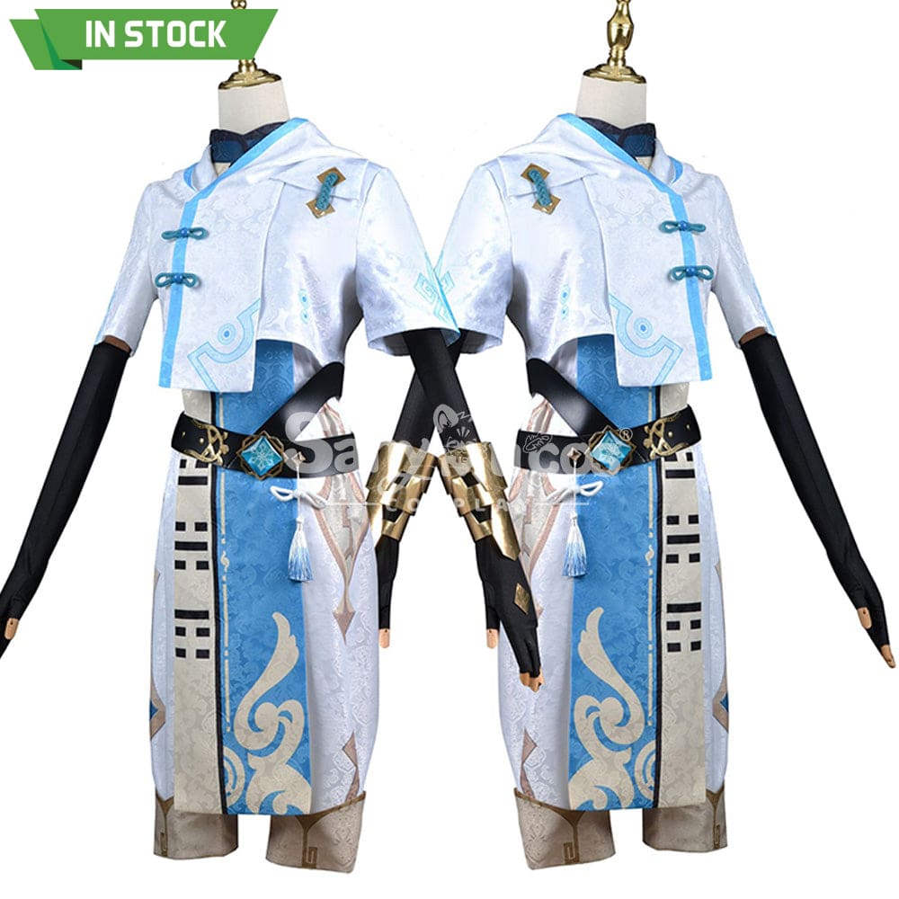 【In Stock】Game Genshin Impact Cosplay Chongyun Costume Plus Size Costumes