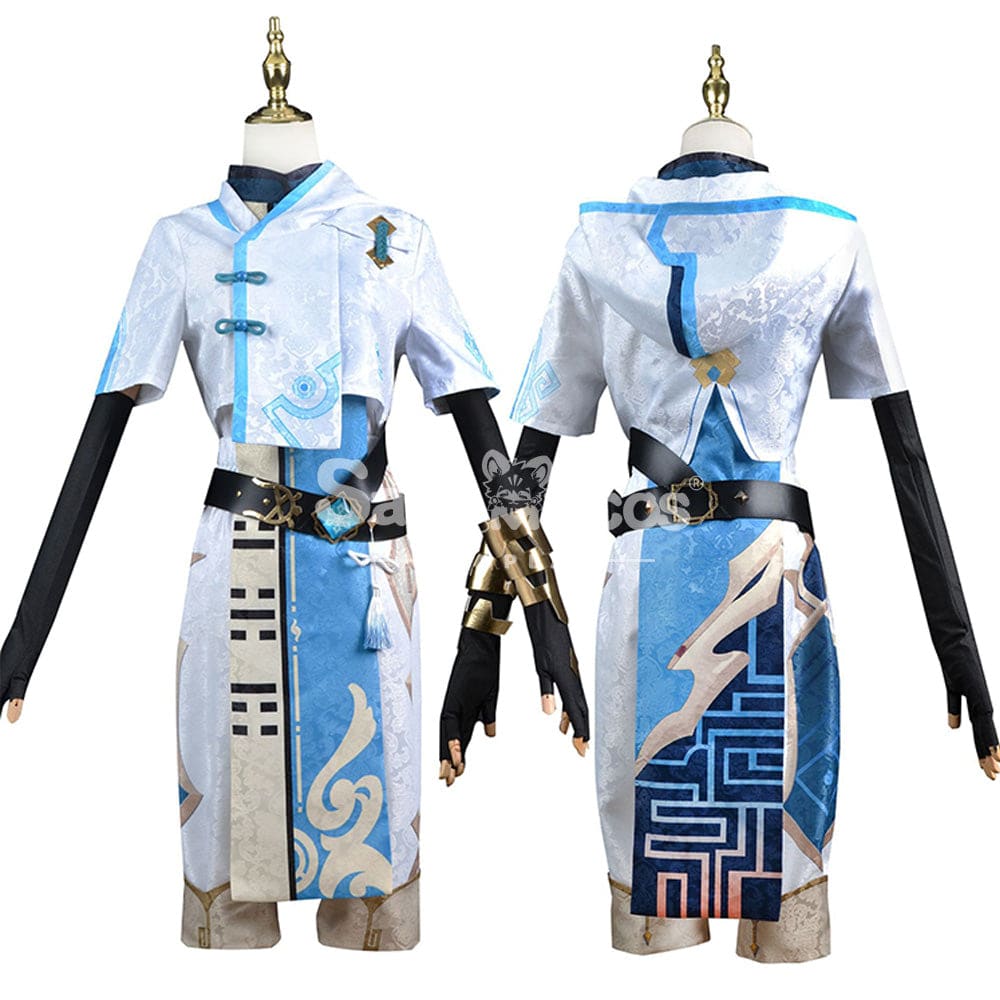 【In Stock】Game Genshin Impact Cosplay Chongyun Costume Plus Size Costumes