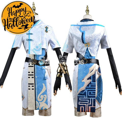 【In Stock】Game Genshin Impact Cosplay Chongyun Costume Plus Size Costumes