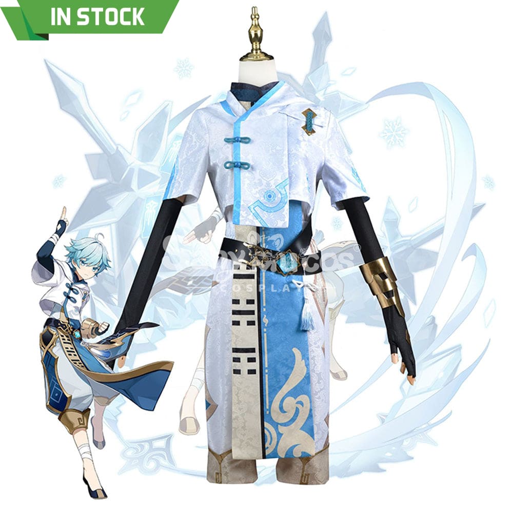 【In Stock】Game Genshin Impact Cosplay Chongyun Costume Plus Size Costumes