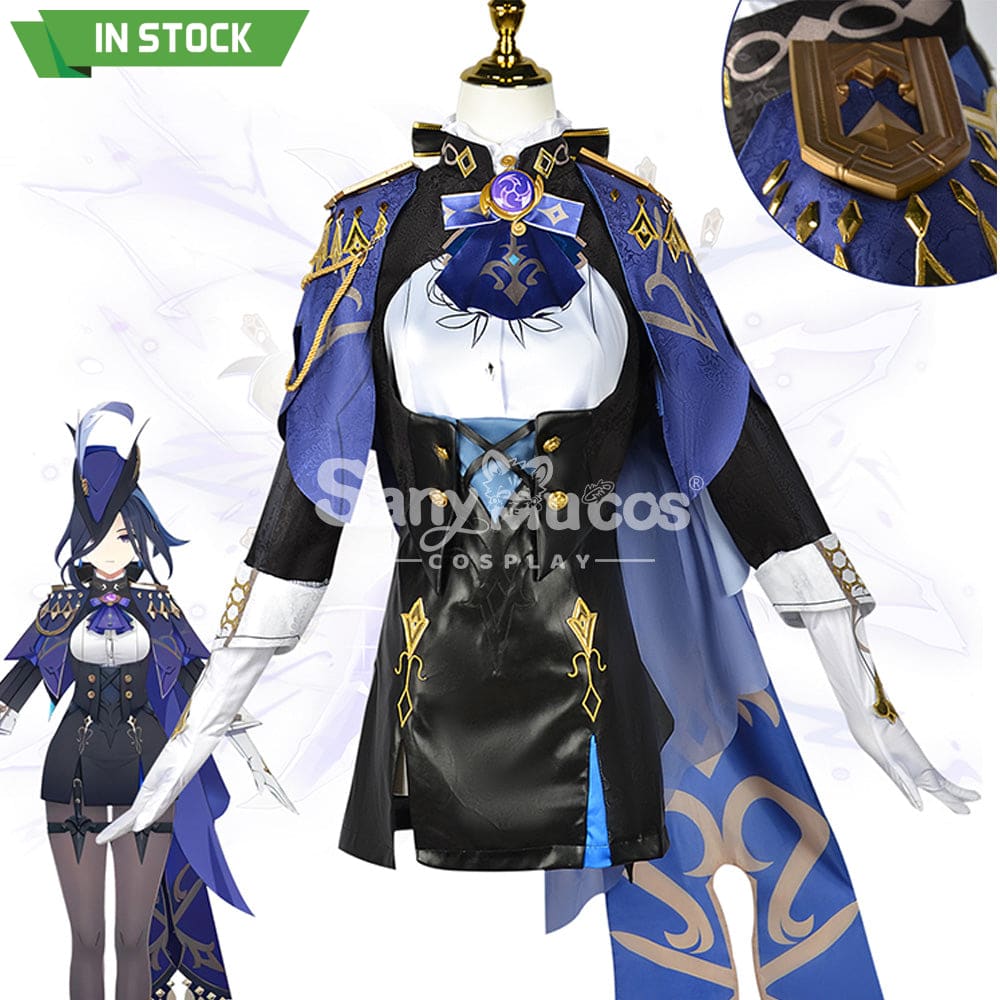 【In Stock】Game Genshin Impact Cosplay Clorinde Costume Plus Size Costumes