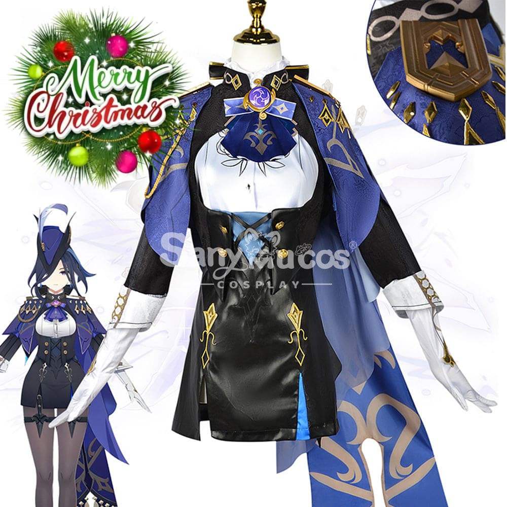 【In Stock】Game Genshin Impact Cosplay Clorinde Costume Plus Size Costumes