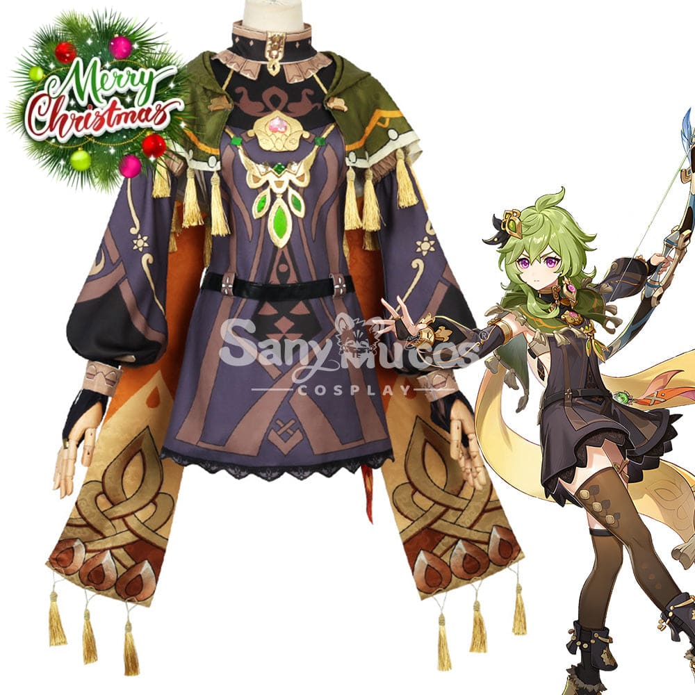 【In Stock】Game Genshin Impact Cosplay Collei Costume Plus Size Costumes