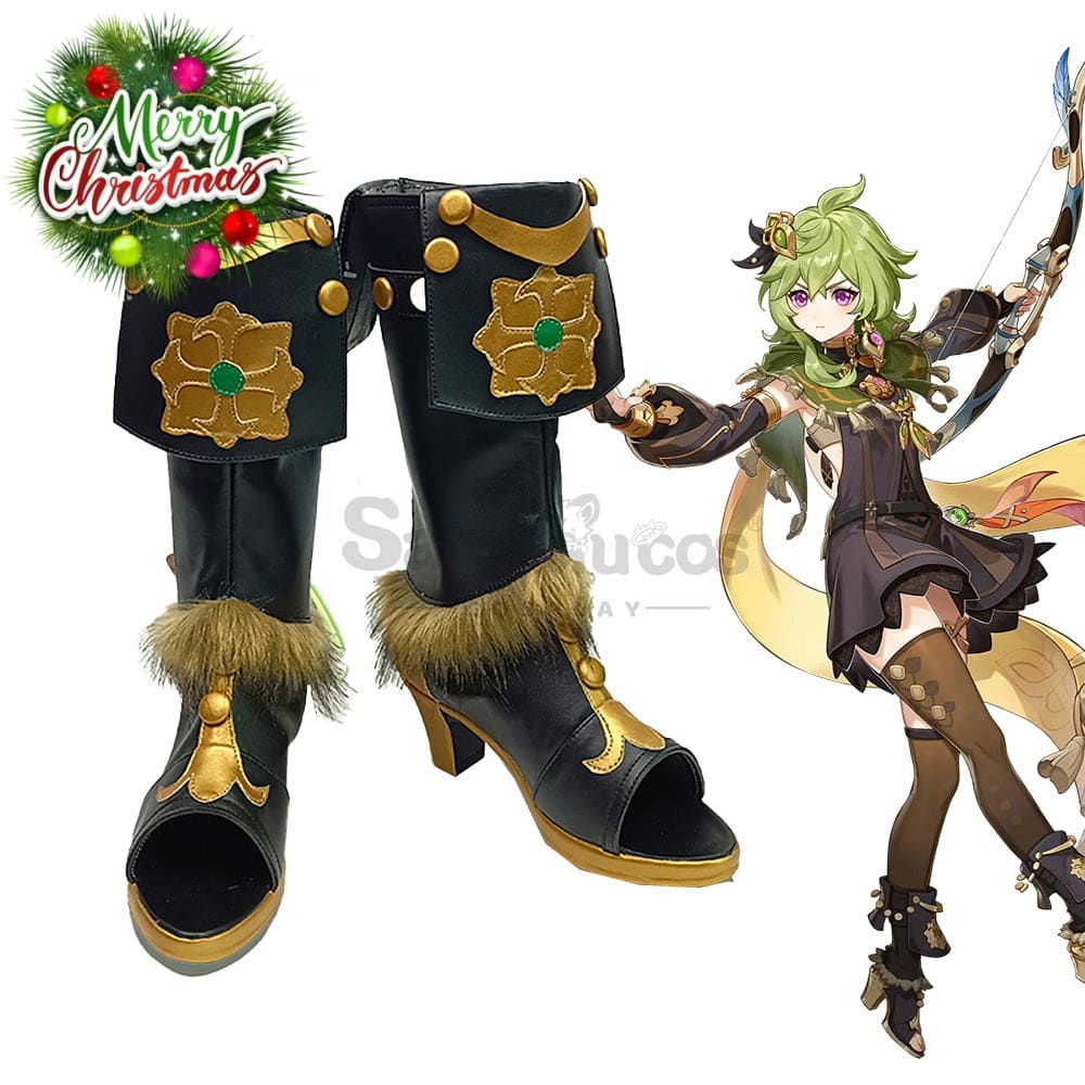 【In Stock】Game Genshin Impact Cosplay Collei Shoes Boots
