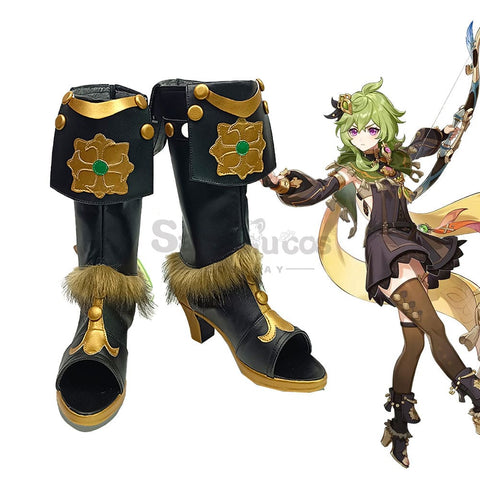 【In Stock】Game Genshin Impact Cosplay Collei Shoes Boots
