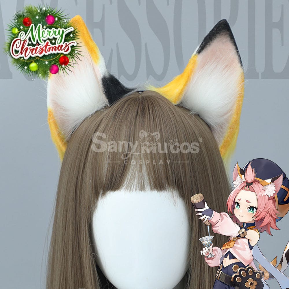 【In Stock】Game Genshin Impact Cosplay Diona Ears Props Prop