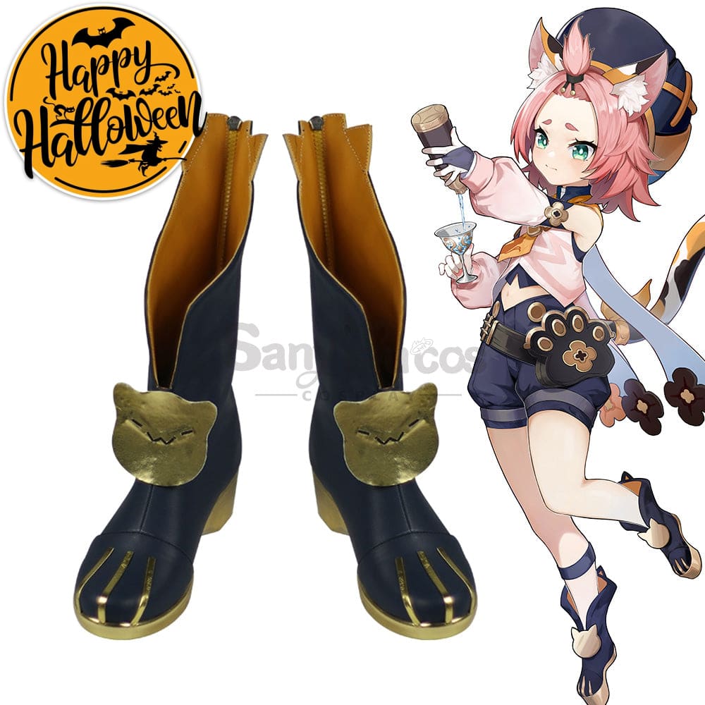 【In Stock】Game Genshin Impact Cosplay Diona Shoes Boots