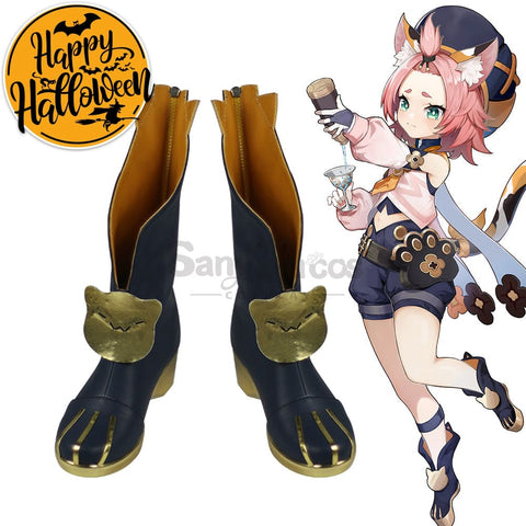 【In Stock】Game Genshin Impact Cosplay Diona Shoes Boots