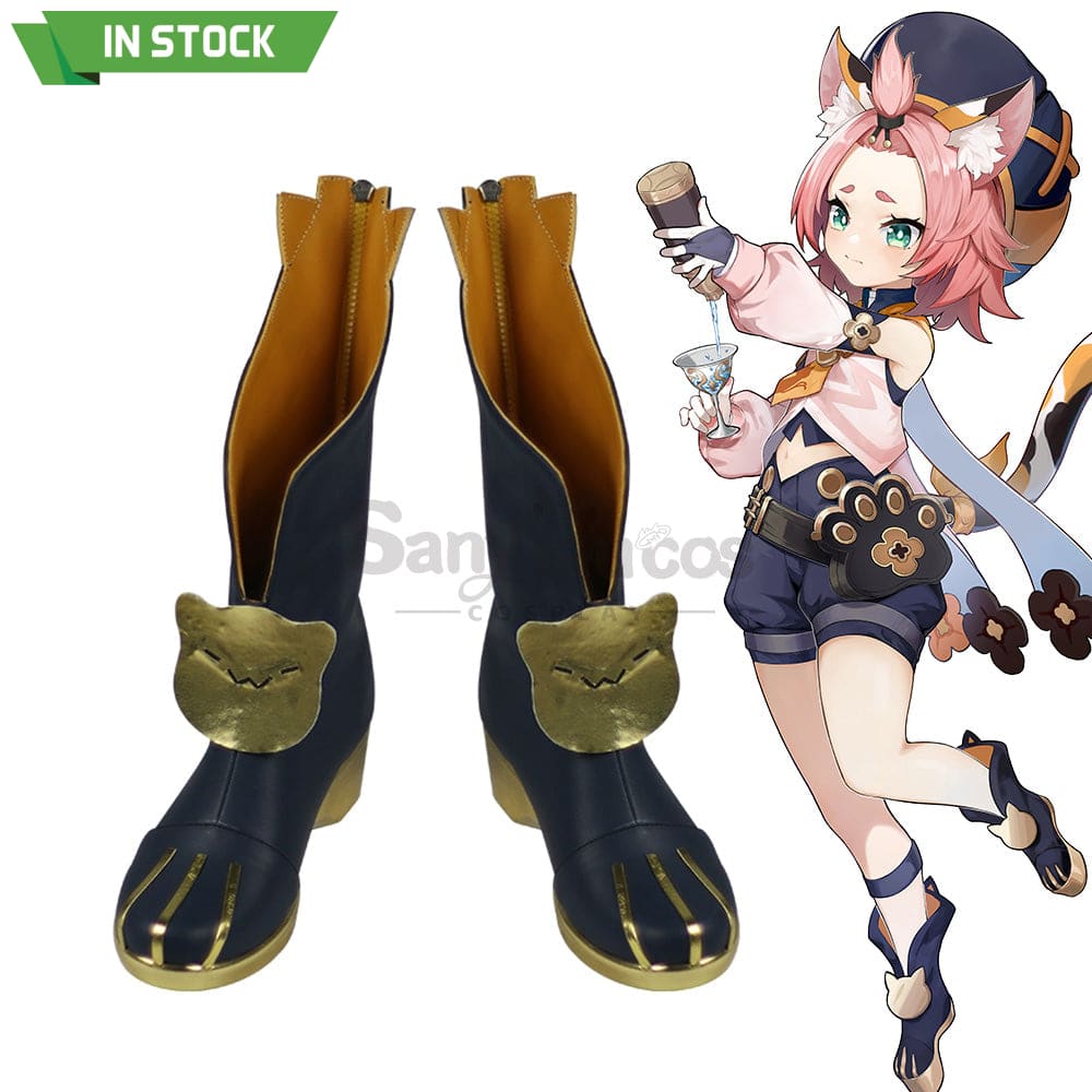 【In Stock】Game Genshin Impact Cosplay Diona Shoes Boots