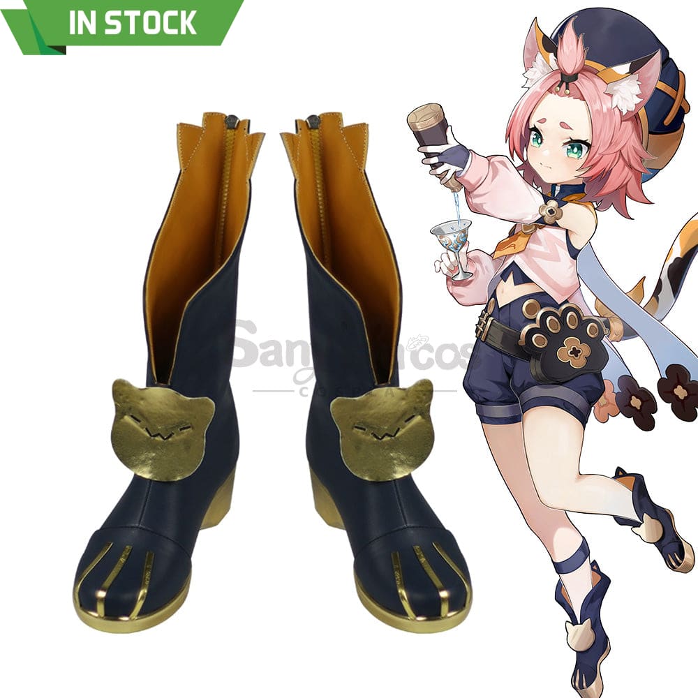 【In Stock】Game Genshin Impact Cosplay Diona Shoes Boots