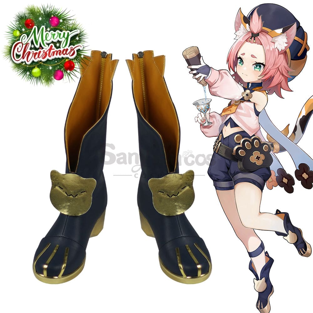 【In Stock】Game Genshin Impact Cosplay Diona Shoes Boots